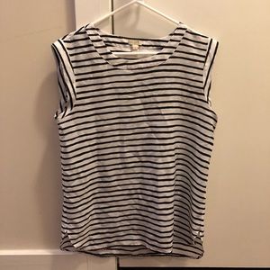 J. Crew Striped Short Sleeve Shirt